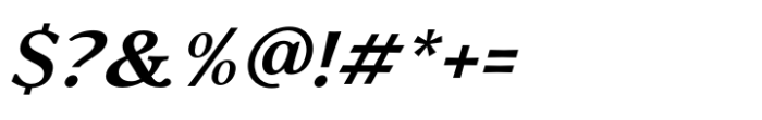 Gibralt Semi Bold Italic Font OTHER CHARS