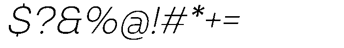 Giflar Light Italic Font OTHER CHARS