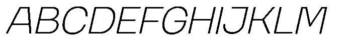 Giflar Light Italic Font UPPERCASE