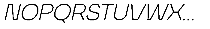 Giflar Light Italic Font UPPERCASE