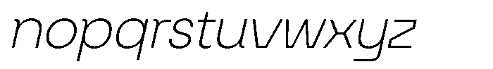 Giflar Light Italic Font LOWERCASE