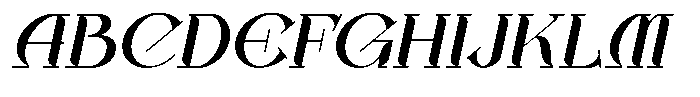Gifther Italic Font UPPERCASE