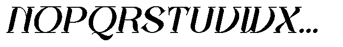 Gifther Italic Font UPPERCASE