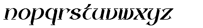 Gifther Italic Font LOWERCASE