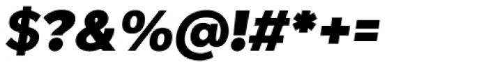 Giga Sans Black Italic Font OTHER CHARS