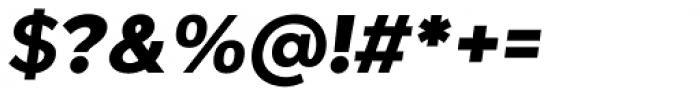 Giga Sans Extra Bold Italic Font OTHER CHARS