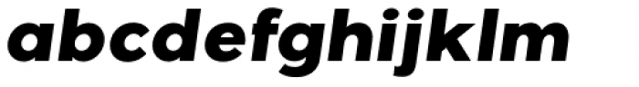 Giga Sans Extra Bold Italic Font LOWERCASE