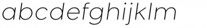 Giga Sans Extra Light Italic Font LOWERCASE