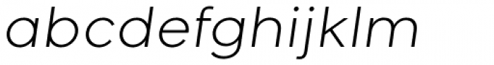 Giga Sans Light Italic Font LOWERCASE