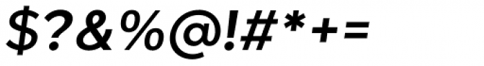 Giga Sans Semi Bold Italic Font OTHER CHARS