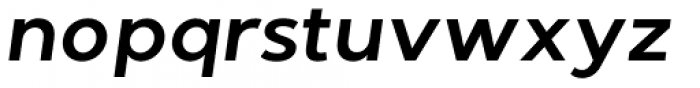 Giga Sans Semi Bold Italic Font LOWERCASE