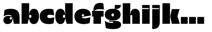 Gigafly Headline Black Font LOWERCASE