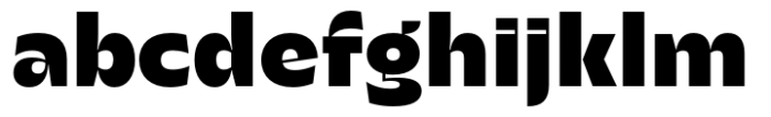Gigafly Headline Extra Bold Font LOWERCASE