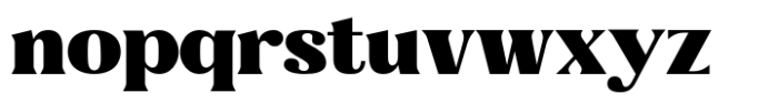 Gigestha Black Semi Expanded Font LOWERCASE
