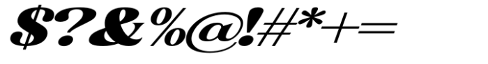 Gigestha Black Slant Expanded Font OTHER CHARS