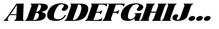 Gigestha Black Slant Expanded Font UPPERCASE