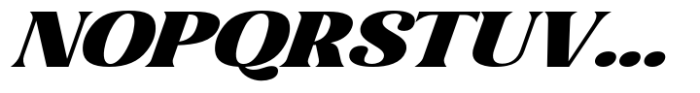 Gigestha Black Slant Expanded Font UPPERCASE
