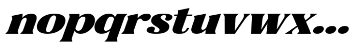Gigestha Black Slant Expanded Font LOWERCASE