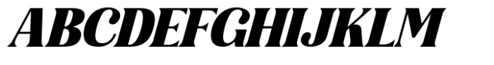 Gigestha Black Slant Font UPPERCASE