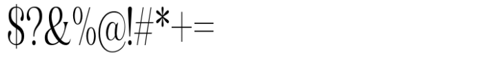Gigestha Condensed Font OTHER CHARS