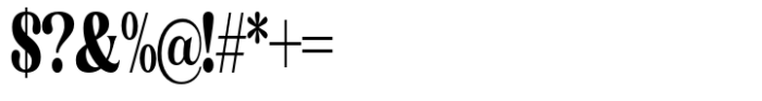 Gigestha Extra Bold Condensed Font OTHER CHARS