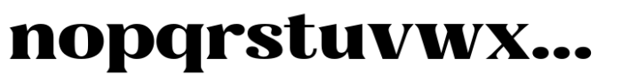 Gigestha Extra Bold Expanded Font LOWERCASE