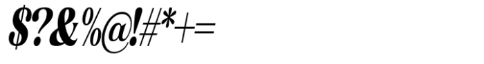 Gigestha Extra Bold Slant Condensed Font OTHER CHARS