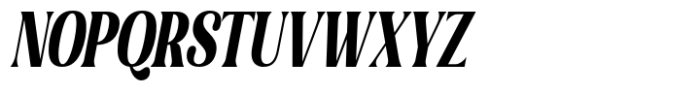 Gigestha Extra Bold Slant Condensed Font UPPERCASE