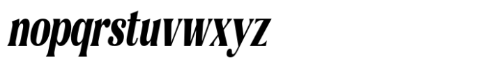 Gigestha Extra Bold Slant Condensed Font LOWERCASE