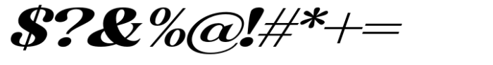 Gigestha Extra Bold Slant Expanded Font OTHER CHARS