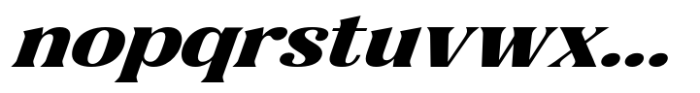 Gigestha Extra Bold Slant Expanded Font LOWERCASE