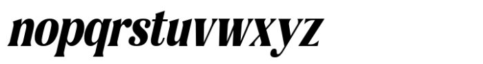 Gigestha Extra Bold Slant Semi Condensed Font LOWERCASE