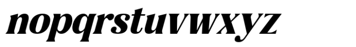 Gigestha Extra Bold Slant Font LOWERCASE