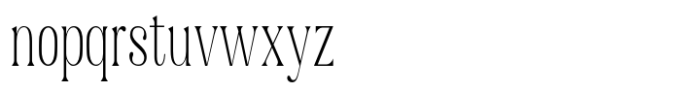 Gigestha Light Condensed Font LOWERCASE