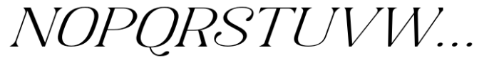 Gigestha Light Slant Expanded Font UPPERCASE