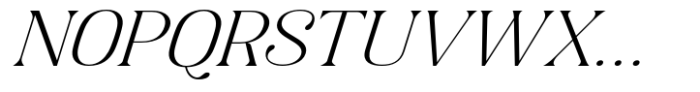 Gigestha Light Slant Semi Expanded Font UPPERCASE