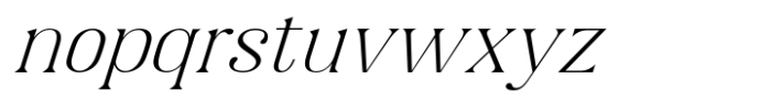 Gigestha Light Slant Semi Expanded Font LOWERCASE