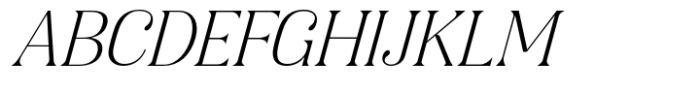 Gigestha Light Slant Font UPPERCASE