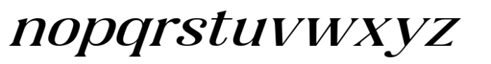 Gigestha Medium Slant Expanded Font LOWERCASE