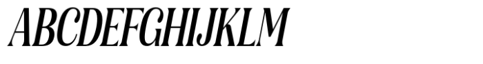 Gigestha Semi Bold Slant Condensed Font