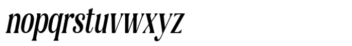 Gigestha Semi Bold Slant Condensed Font LOWERCASE
