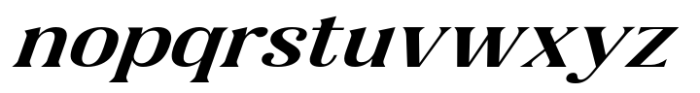 Gigestha Semi Bold Slant Expanded Font LOWERCASE