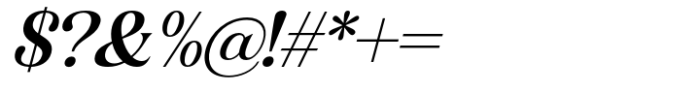 Gigestha Semi Bold Slant Font OTHER CHARS