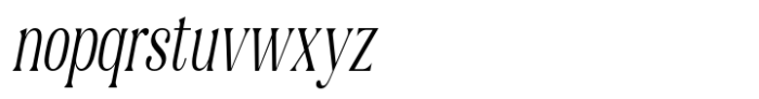 Gigestha Slant Condensed Font LOWERCASE