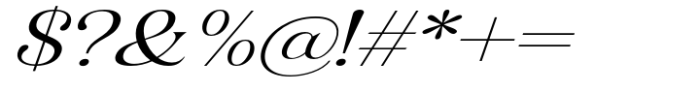 Gigestha Slant Expanded Font OTHER CHARS