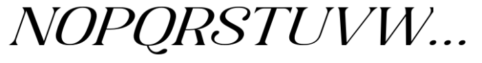 Gigestha Slant Expanded Font UPPERCASE