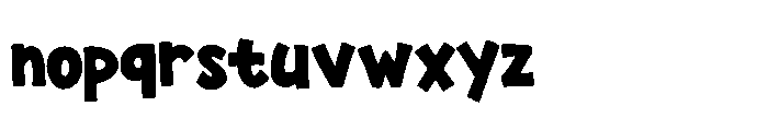 Giggle Comic Font LOWERCASE