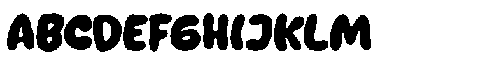 Giggle Drop Regular Font UPPERCASE