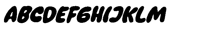 Giggle Drop Slanted Font UPPERCASE