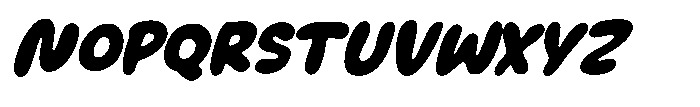 Giggle Drop Slanted Font UPPERCASE